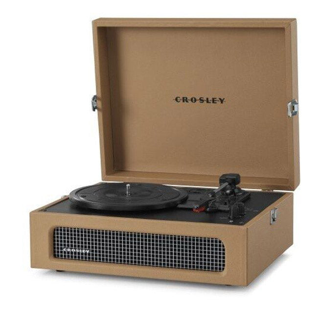 Crosley Voyager Portable Turntable with Bluetooth Receiver and Built-in Speakers | CR8017B-BR4 1 Shaws Department Stores