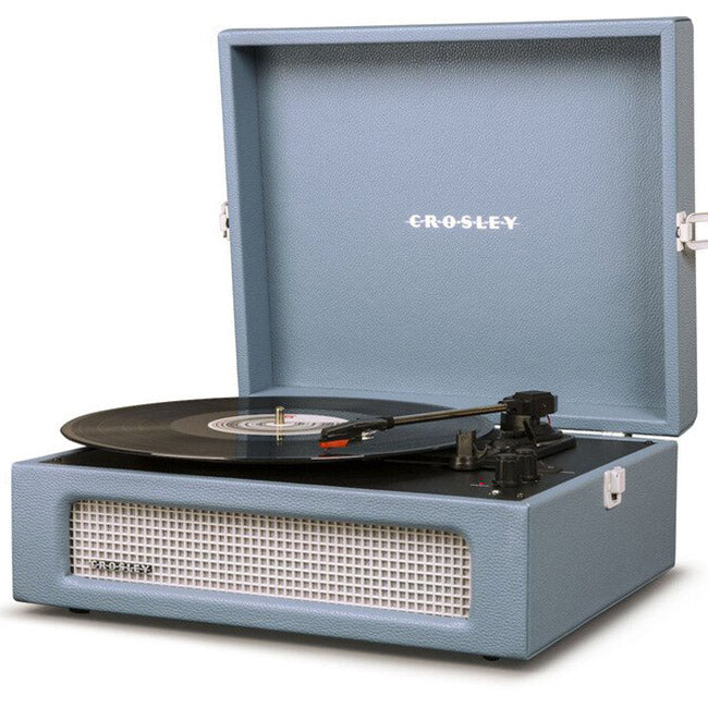 Crosley Voyager 2-Way Bluetooth Record Player | Washed Blue 3 Shaws Department Stores