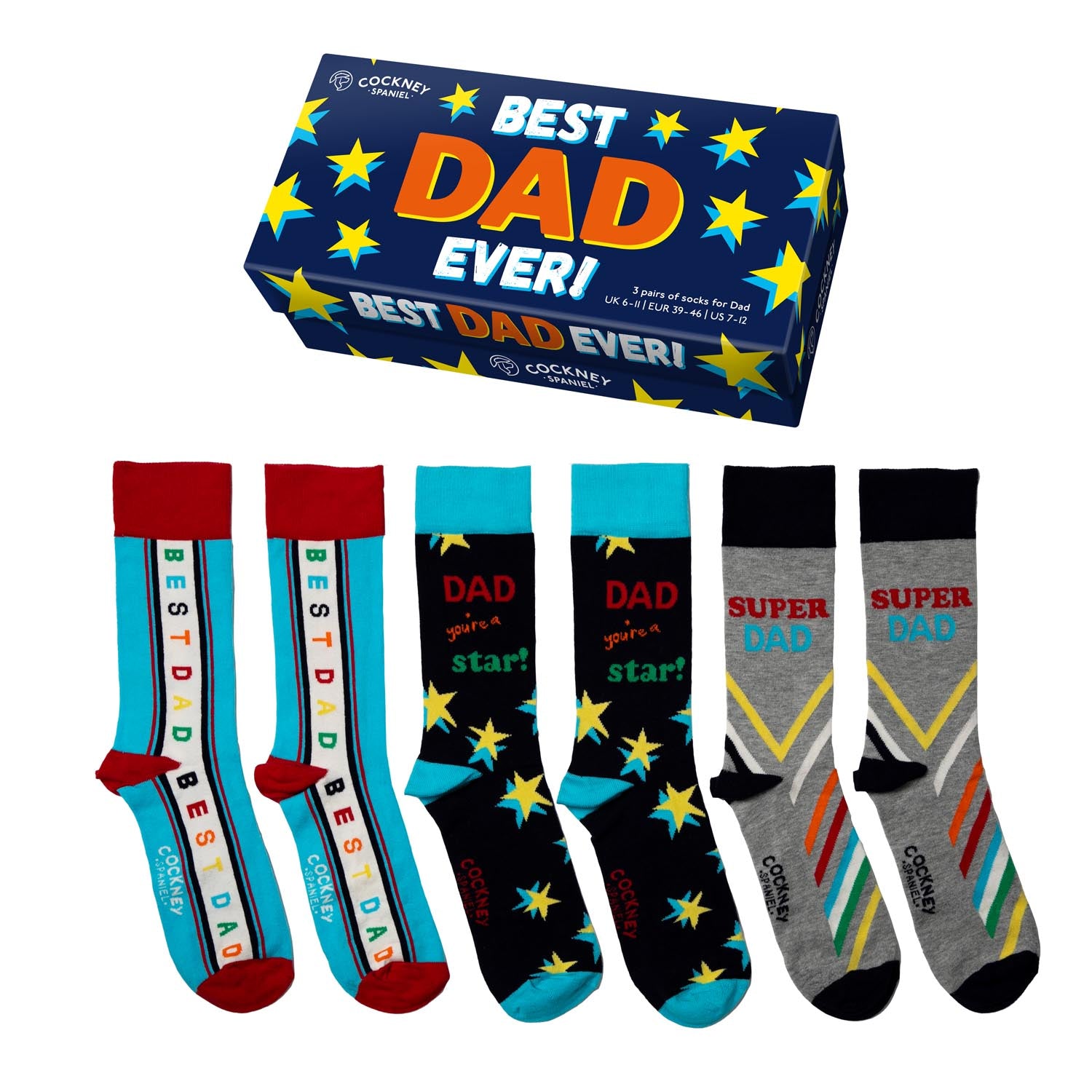 Sock Academy Gift Set of 3 Socks - For Dad 7 Shaws Department Stores