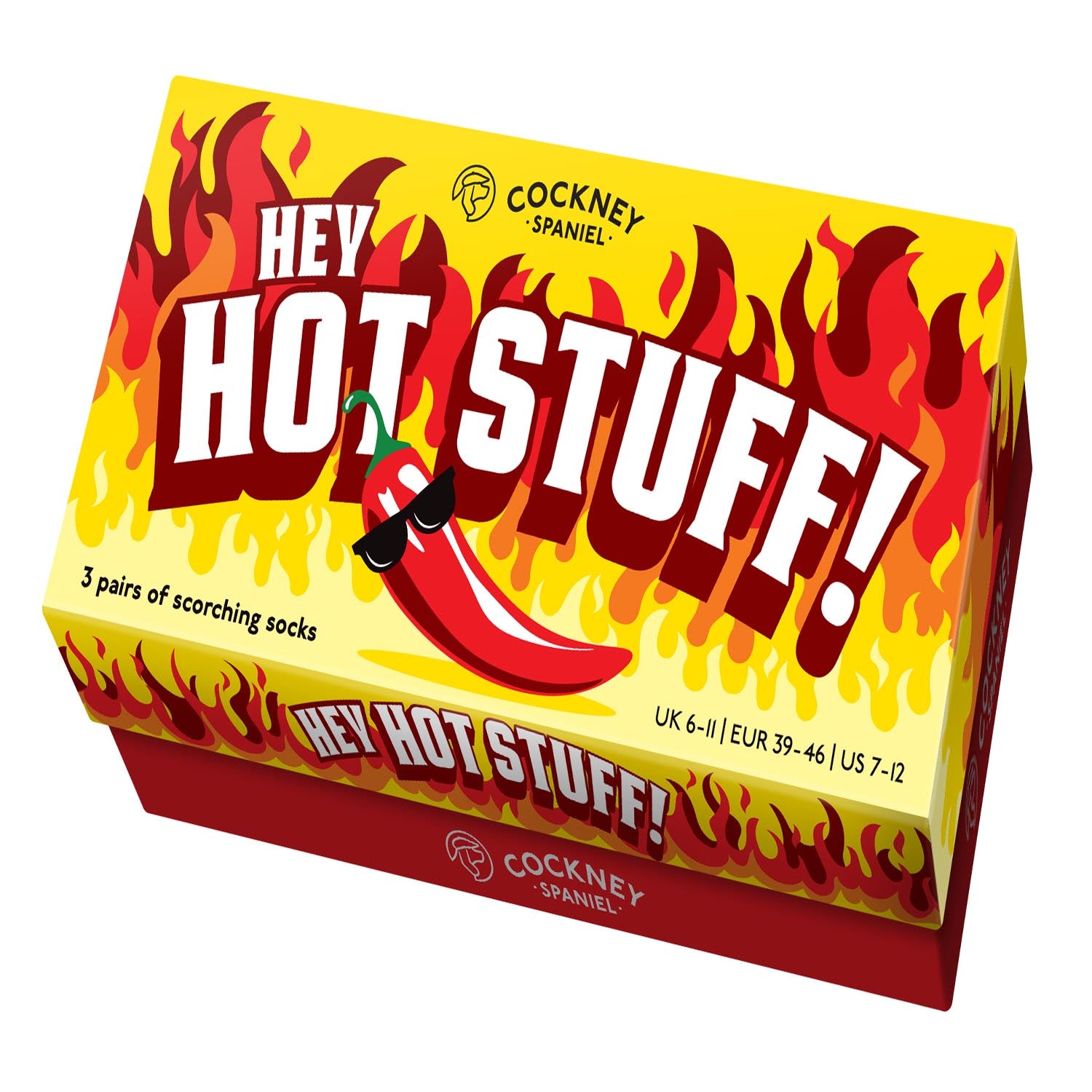 Sock Academy Gift Set of 3 Socks -Hot Stuff 4 Shaws Department Stores