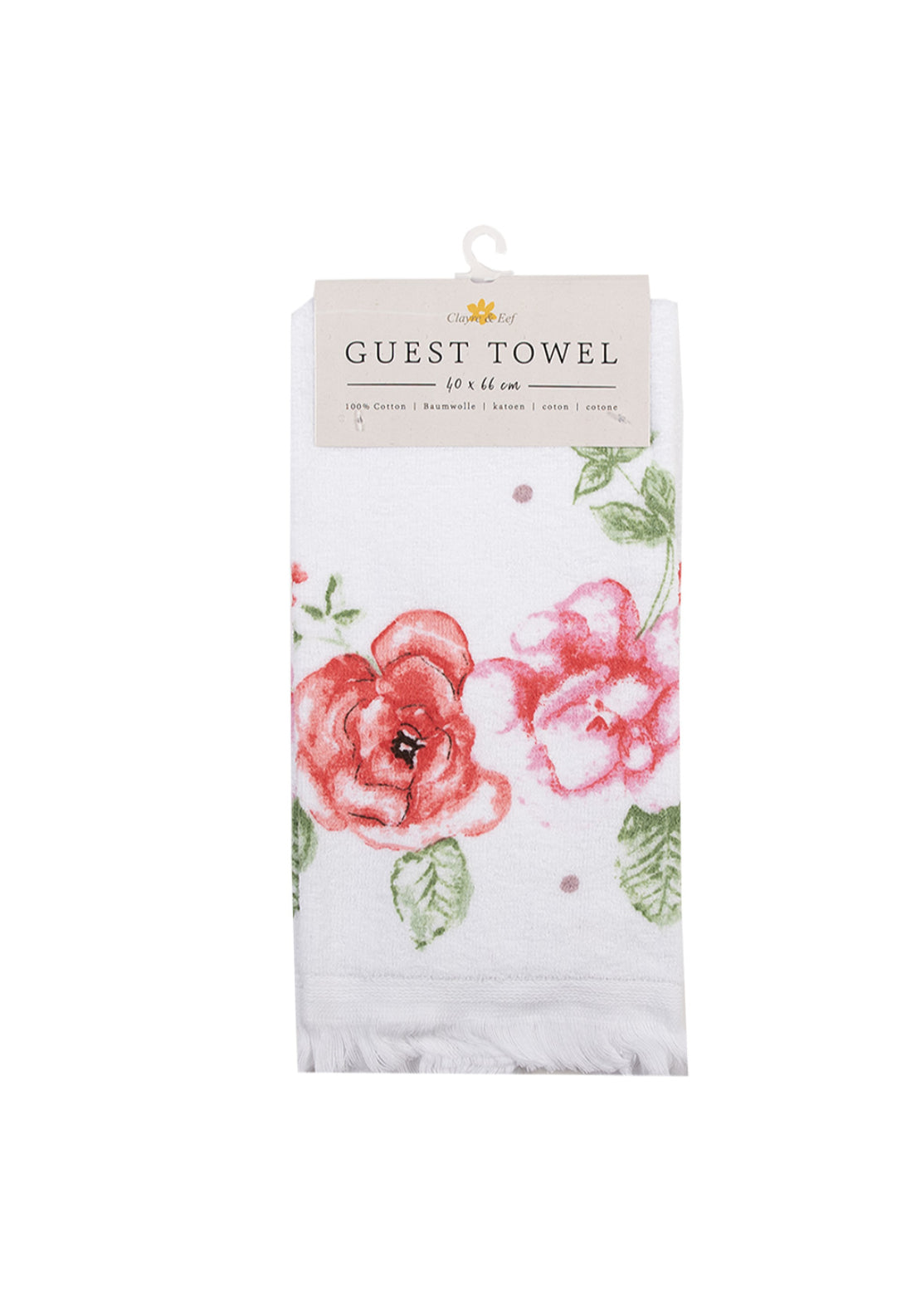 100% Cotton Guest Hand Towel - Rose