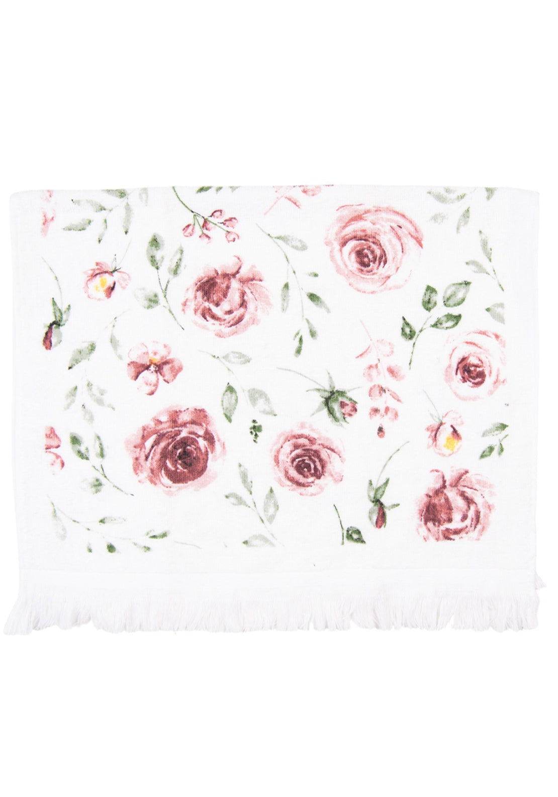 100% Cotton Guest Hand Towel - Roses