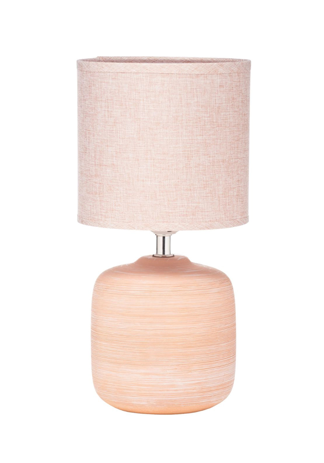 Contemporary Brushed Stoneware Table Lamp - Multi