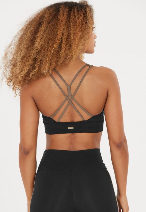Athlecia Lris Colour Block Bra - Black 2 Shaws Department Stores