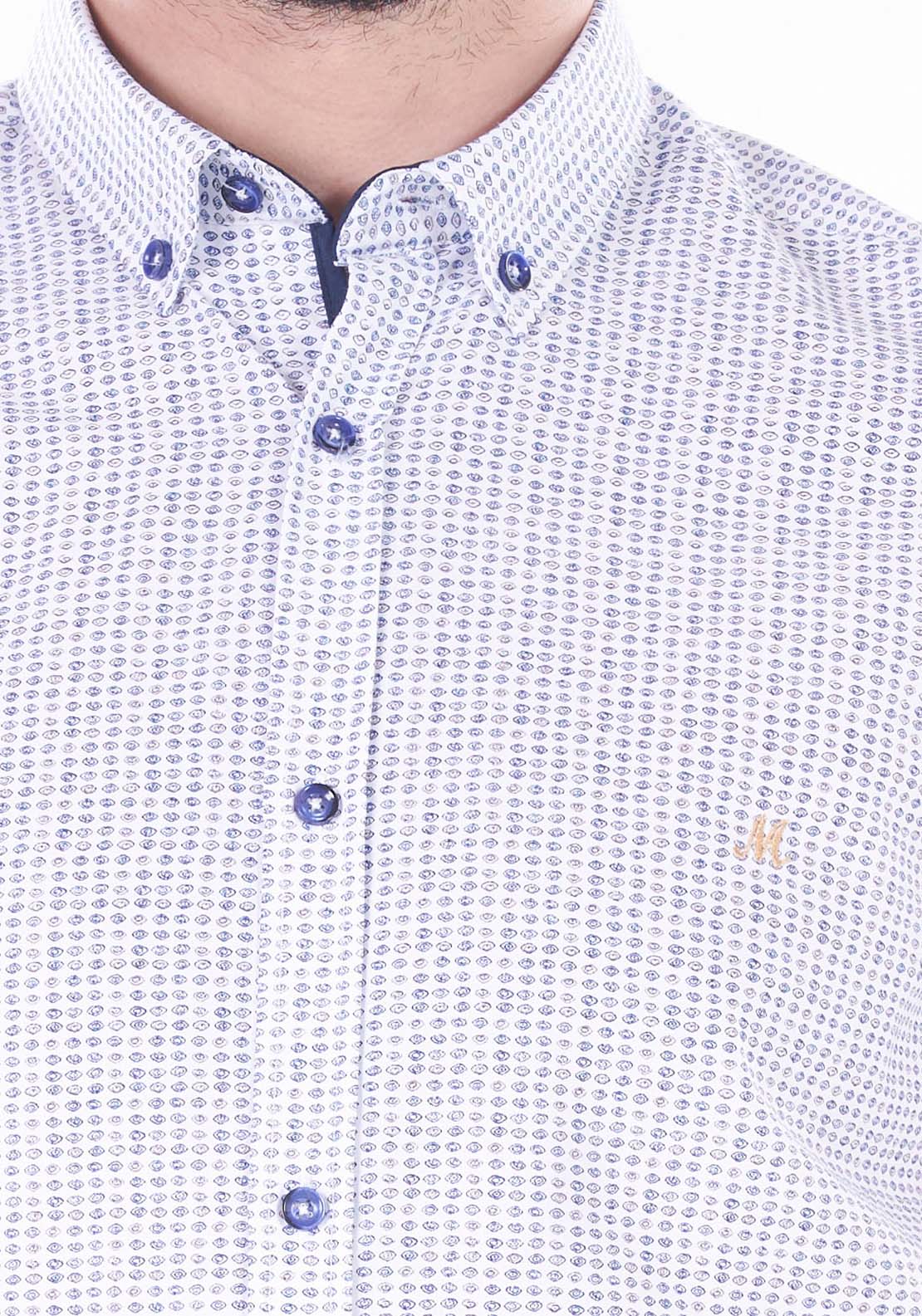 Mineral Chat Short Sleeve Shirt - White/beige 2 Shaws Department Stores
