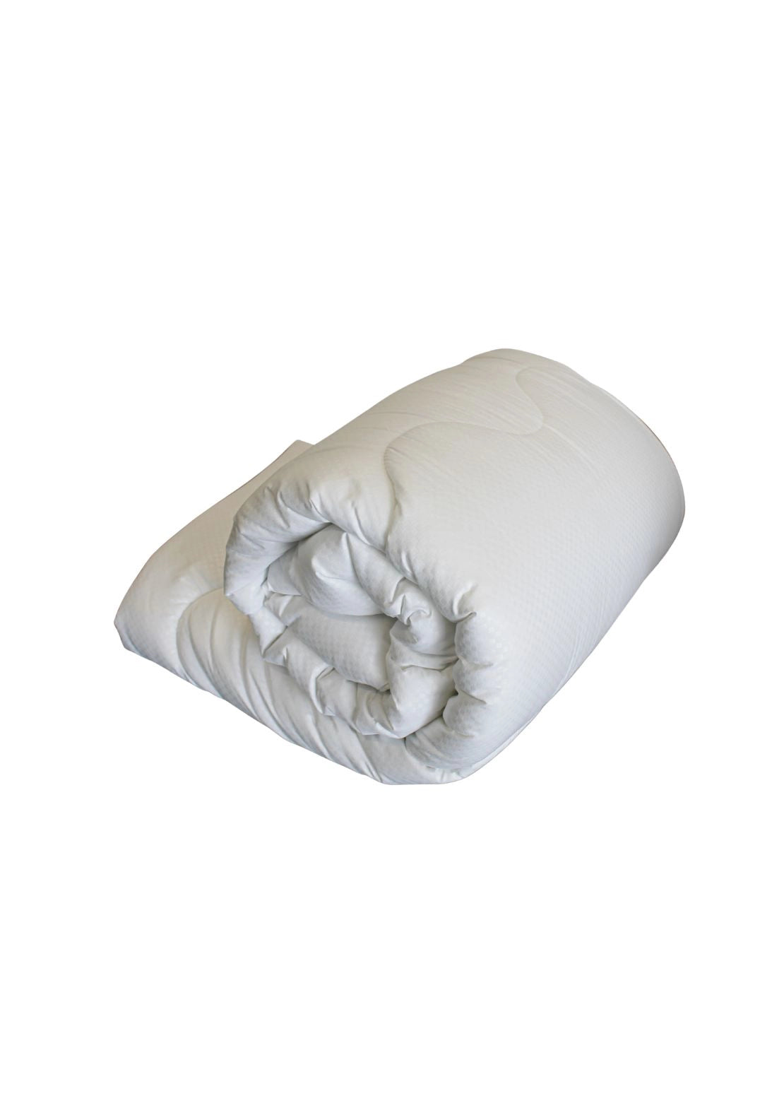 Luxury Microfibre Embossed Check 4.5 Duvet - White