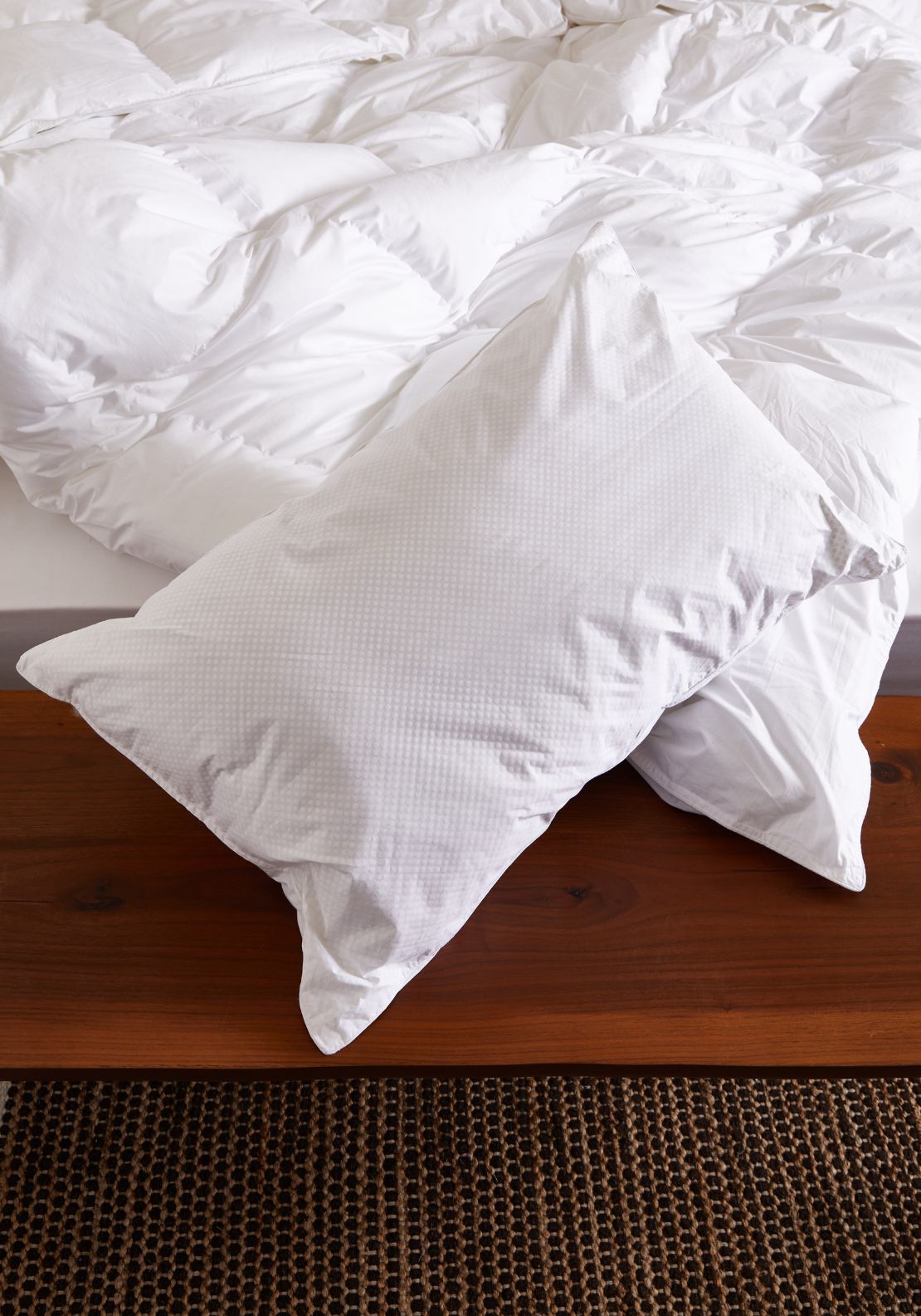 Foxford Classic Soft Fibre Pillow Twin Pack - White 3 Shaws Department Stores