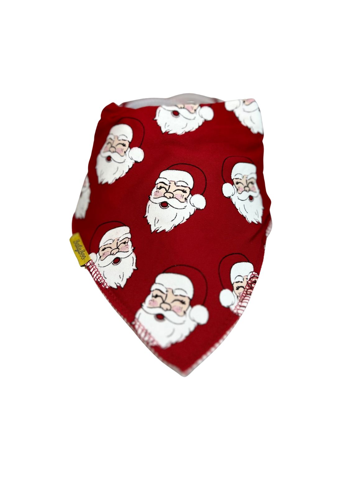 Babyboo Claus Organic Cotton DribbleBoo Bandana Bib - Red 1 Shaws Department Stores