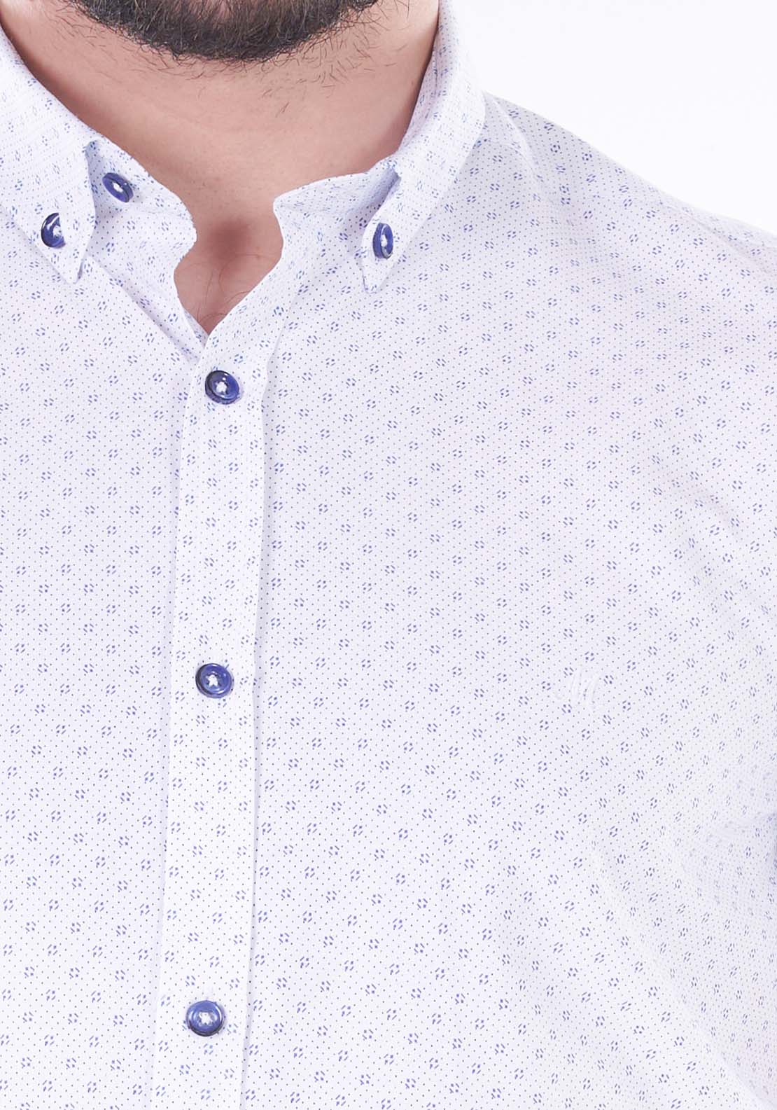 Mineral Conn Short Sleeve Shirt - White / Blue 2 Shaws Department Stores