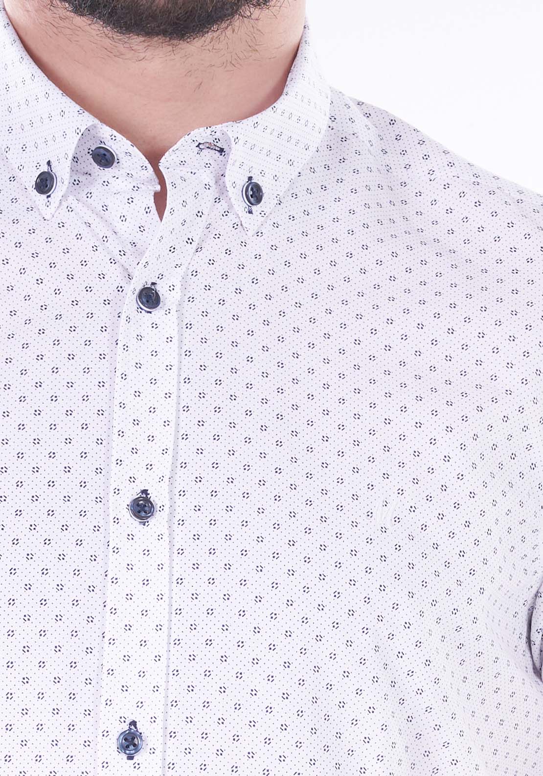 Mineral Conn Short Sleeve Shirt - White/pink 2 Shaws Department Stores