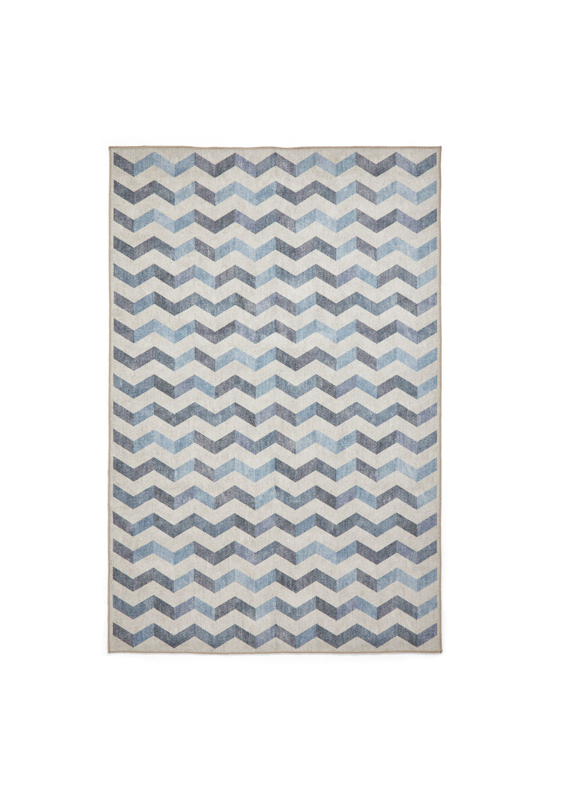 The Home Collection Coral Modern Waves Washable Rug - Blue 1 Shaws Department Stores
