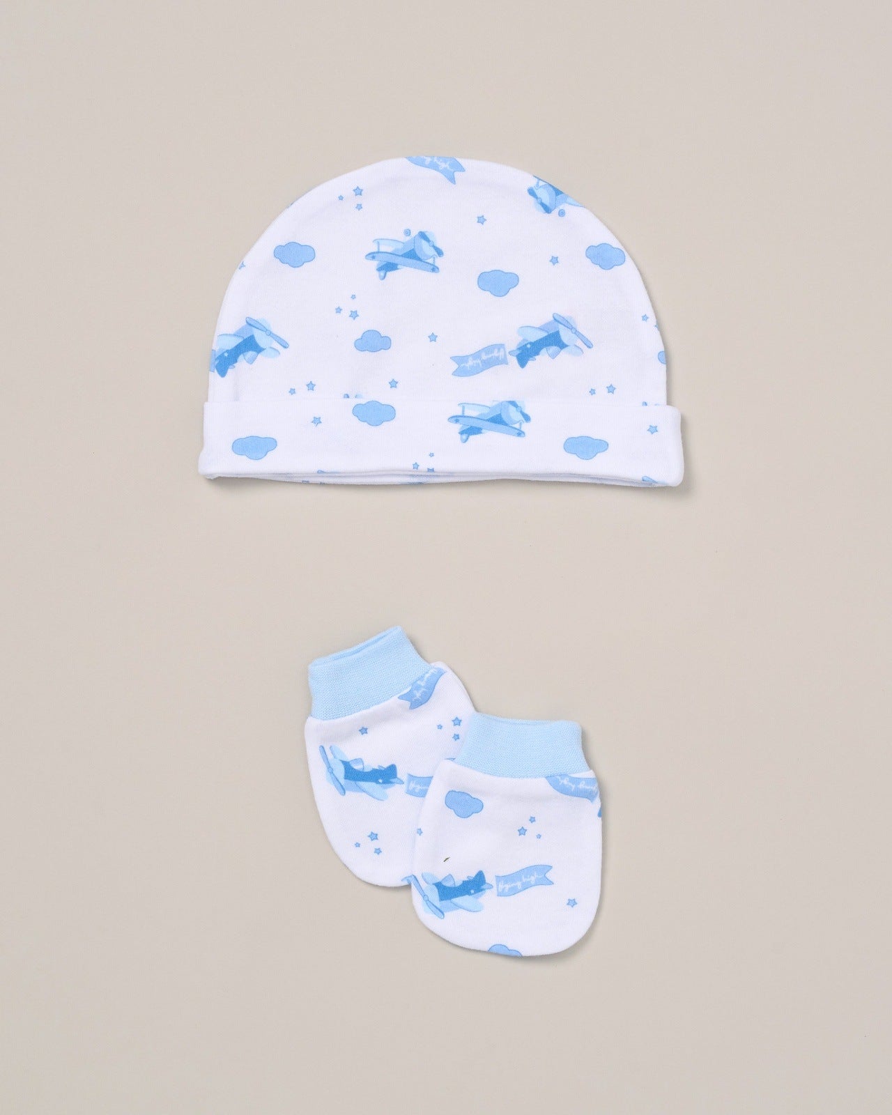 Jainco Baby Boy 5 Piece Multi Print Layette Set - Blue 4 Shaws Department Stores