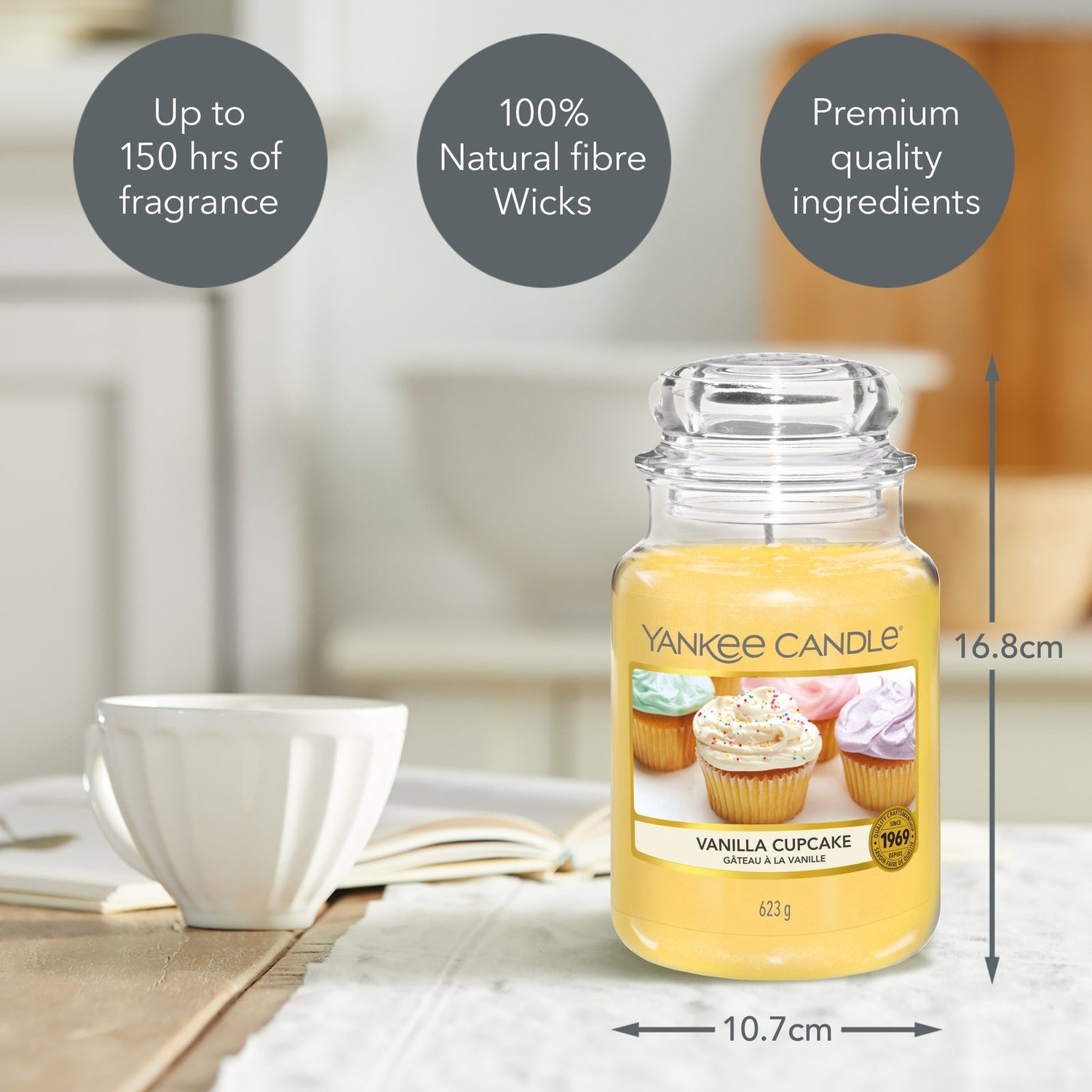 Yankee Candles Large Jar Vanilla Cupcake 2 Shaws Department Stores