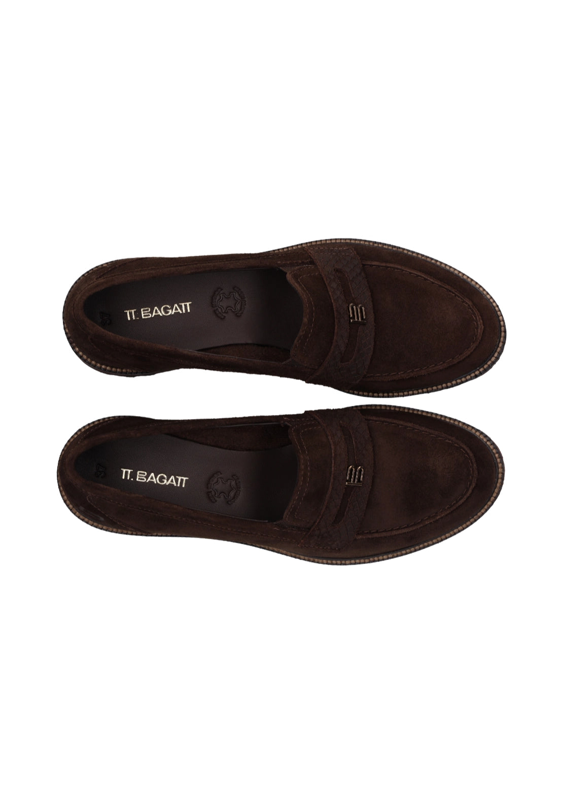 Bagatt Slip On Low Profile Shoe - Dark Brown 6 Shaws Department Stores