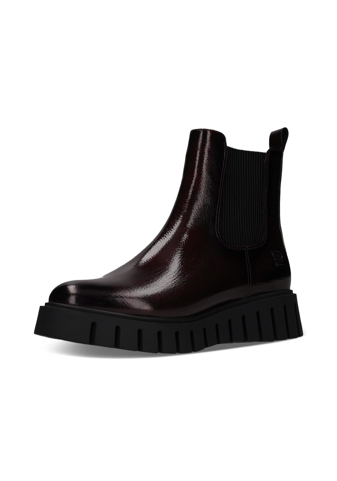 Bagatt Chelsea Ankle Platform Boots - Bordo/black 5 Shaws Department Stores