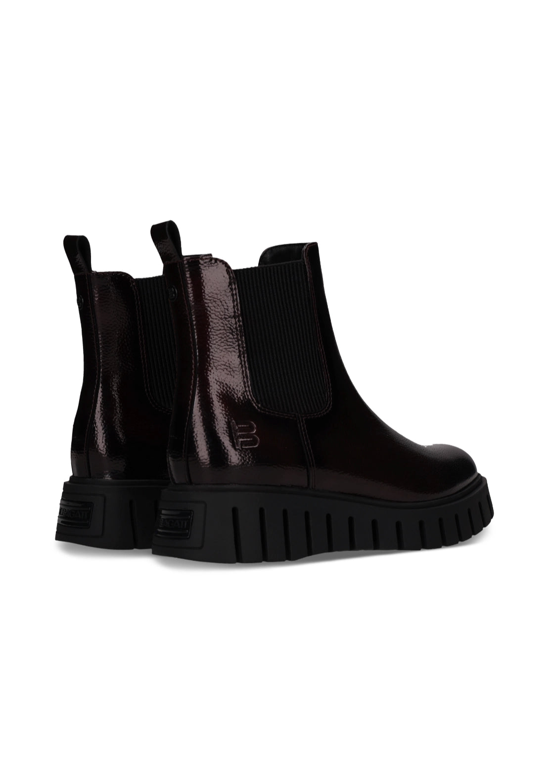 Bagatt Chelsea Ankle Platform Boots - Bordo/black 3 Shaws Department Stores