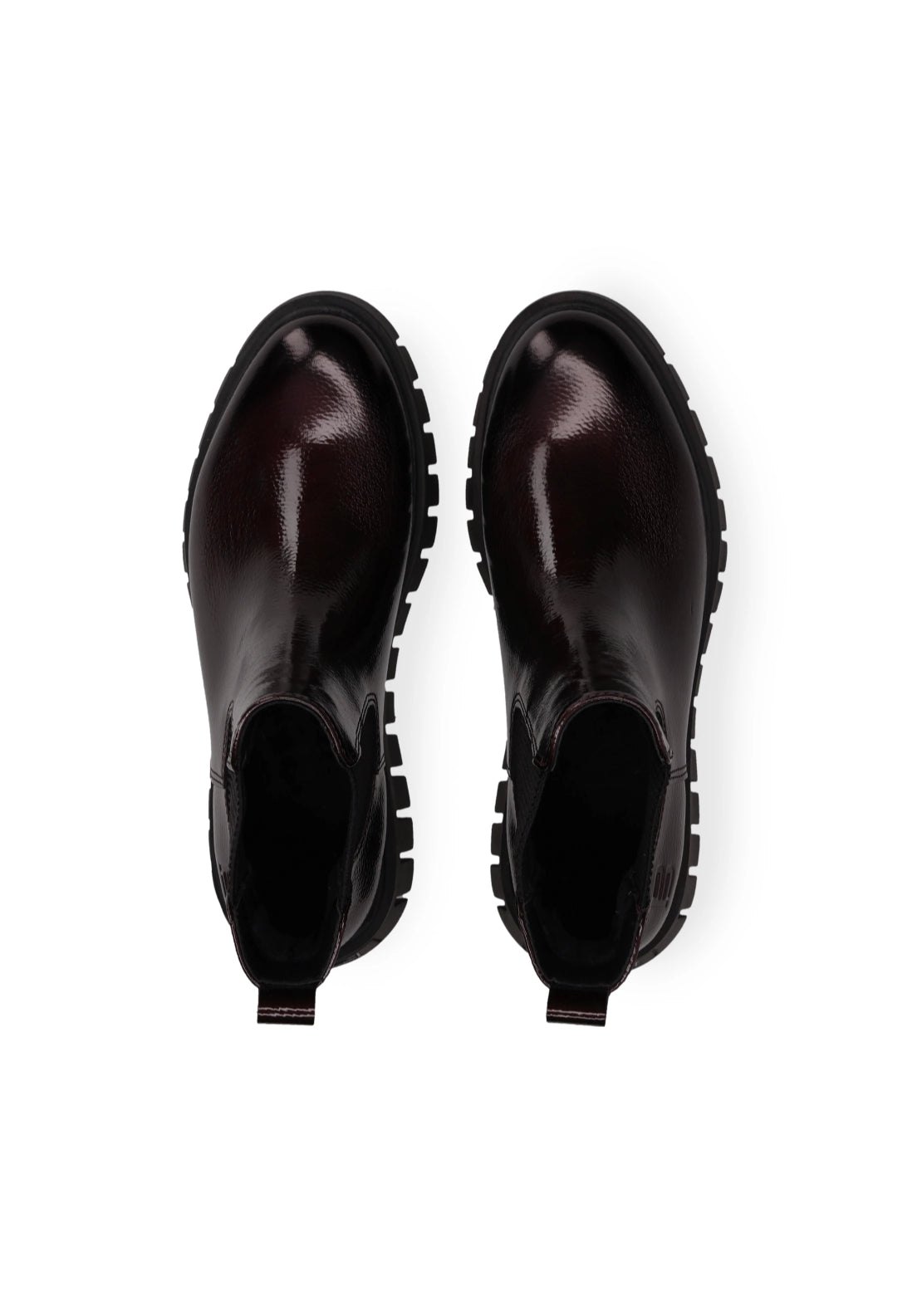 Bagatt Chelsea Ankle Platform Boots - Bordo/black 6 Shaws Department Stores