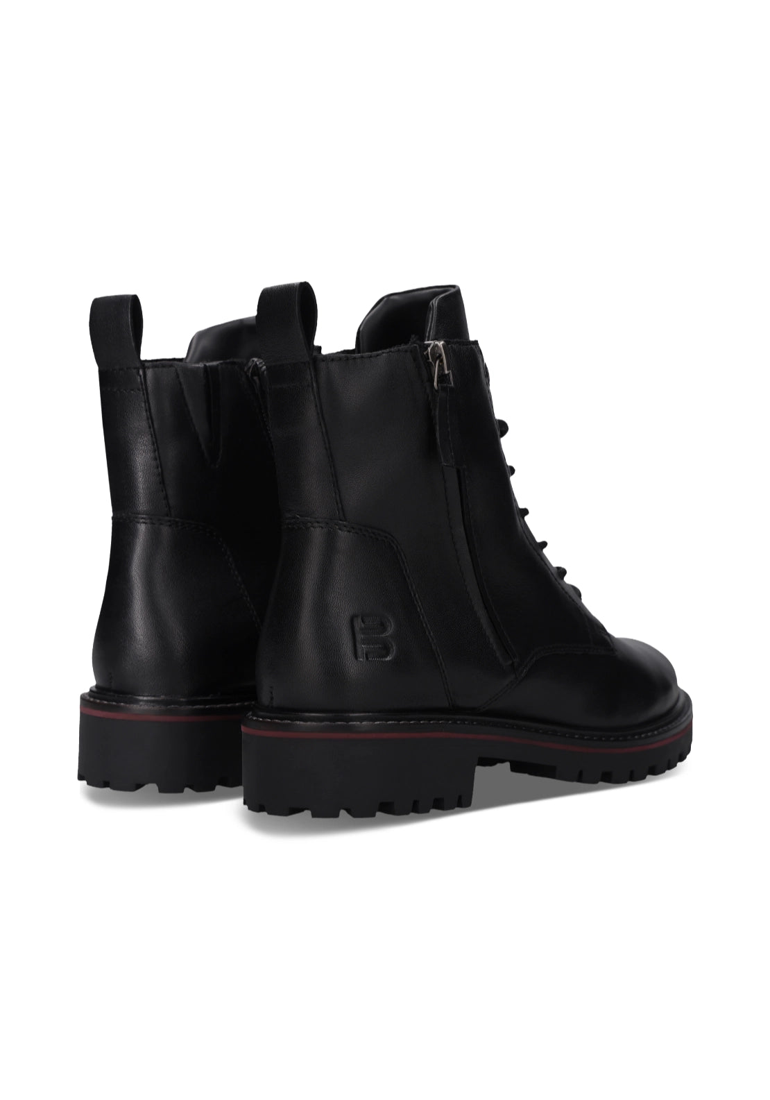 Bagatt Lace Up Side Zip Mid Boots - Black 5 Shaws Department Stores