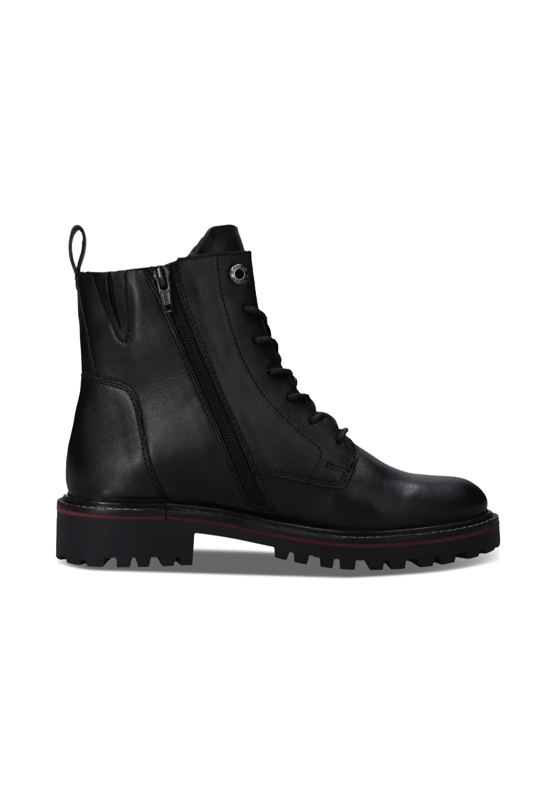 Bagatt Lace Up Side Zip Mid Boots - Black 4 Shaws Department Stores