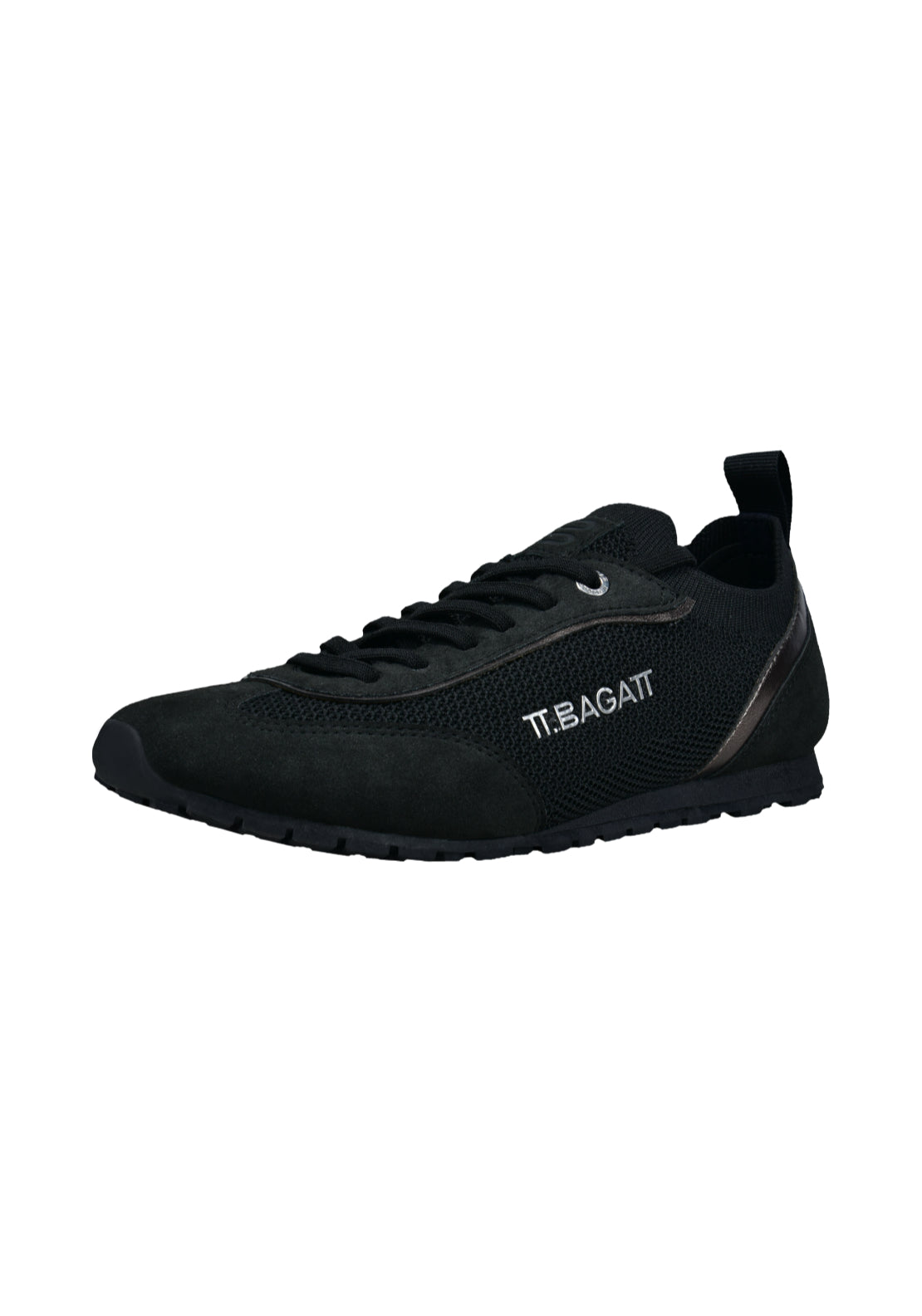 Bagatt Flat Trainer - Black/metallic 3 Shaws Department Stores