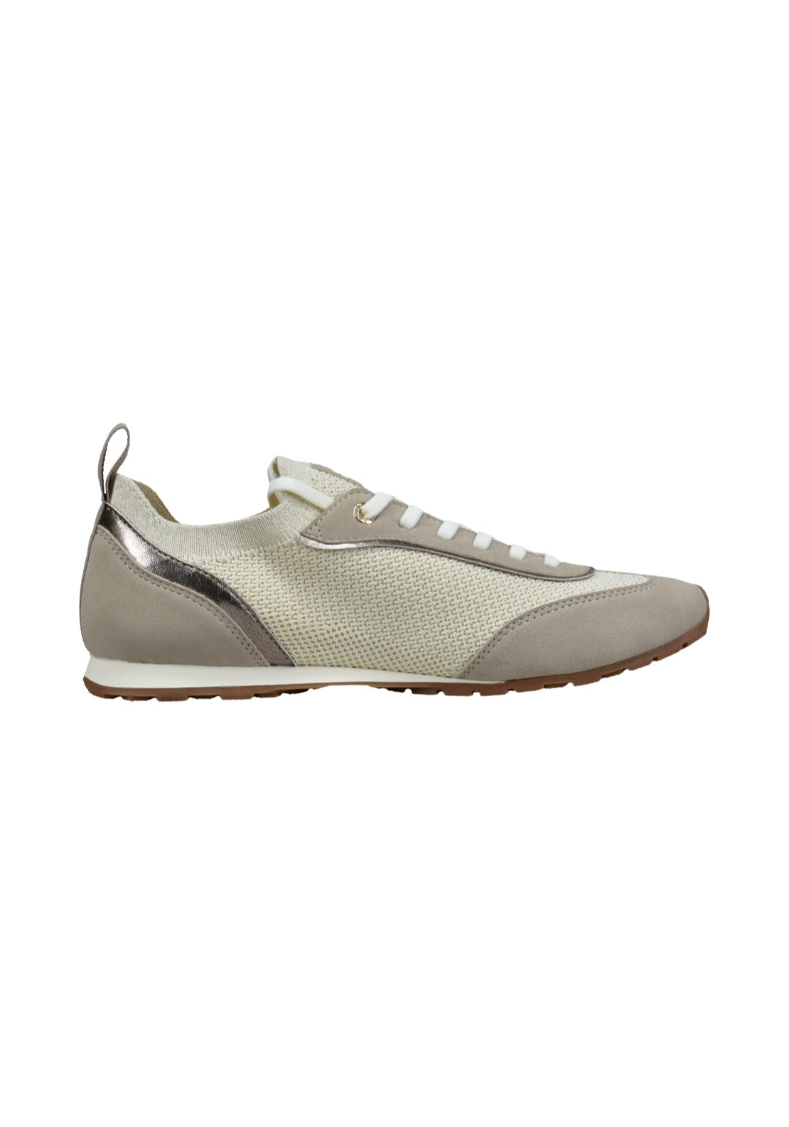 Bagatt Flat Trainer - Beige/metallic 2 Shaws Department Stores