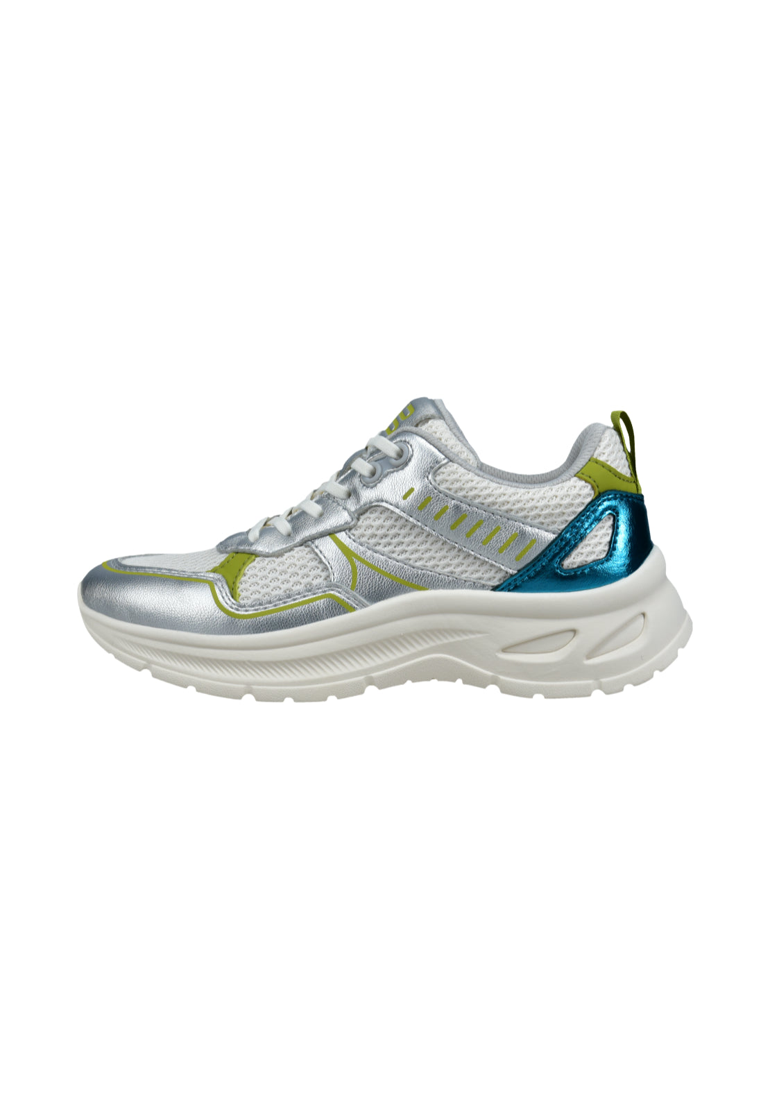 Bagatt Retro Trainer - Silver/multicolour 1 Shaws Department Stores
