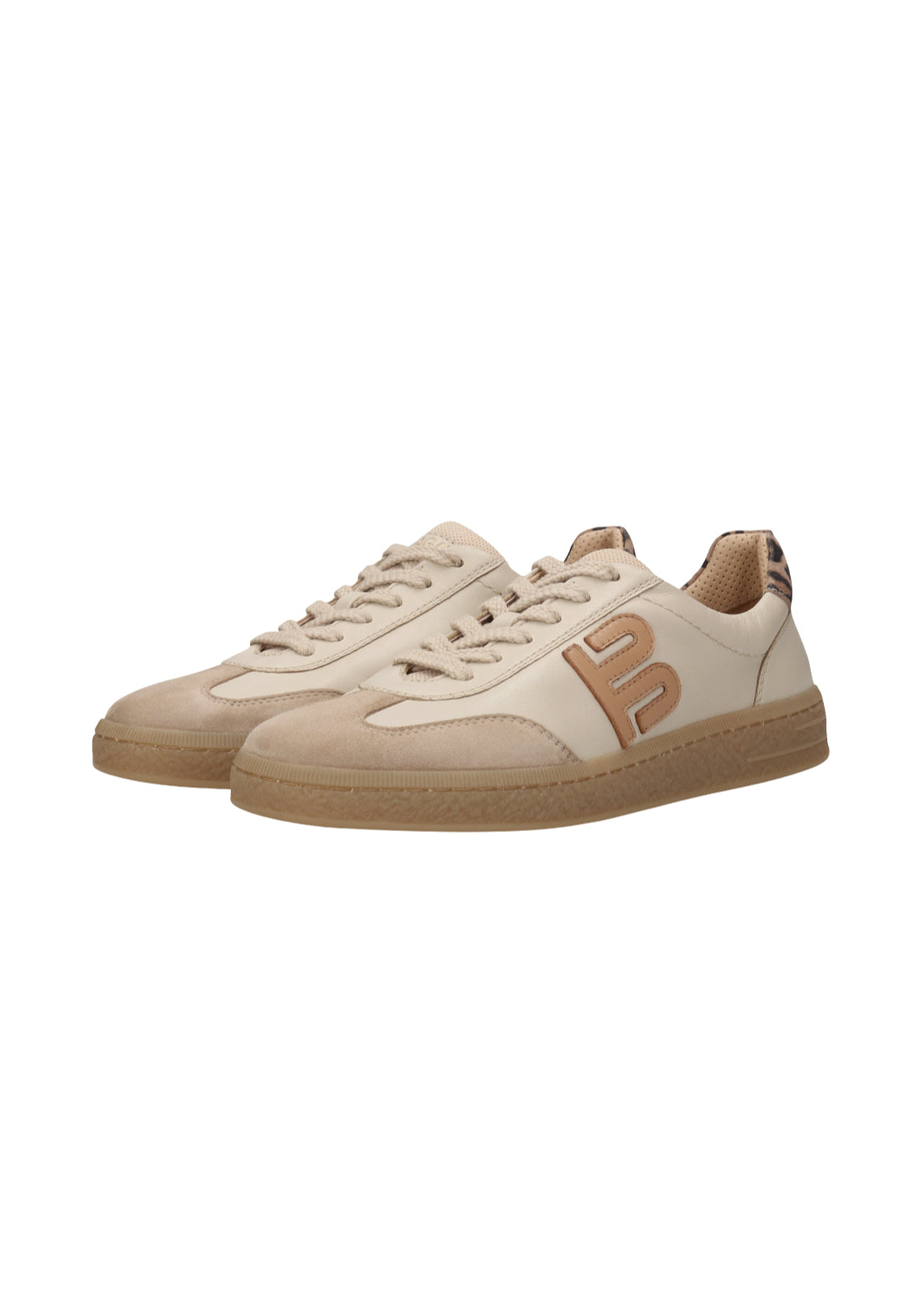 Bagatt Gum Sole Trainer - Beige/animal Print 4 Shaws Department Stores