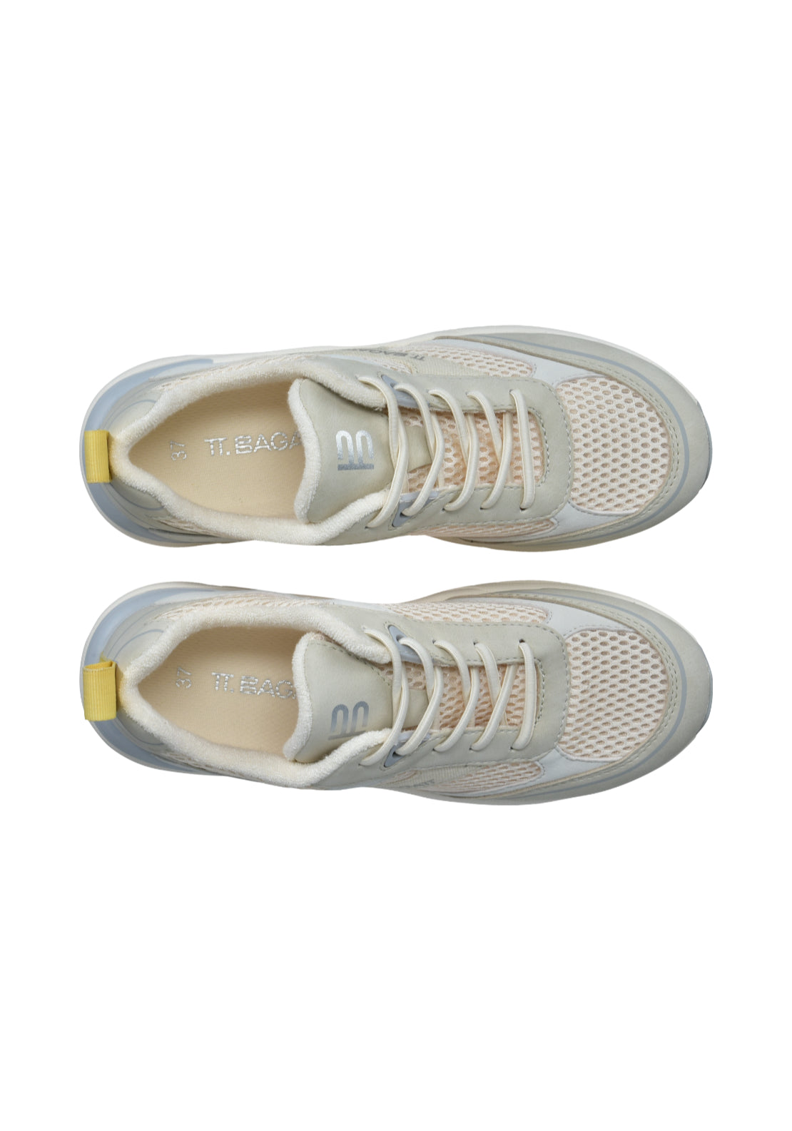 Bagatt Retro Trainer - Beige/off White 6 Shaws Department Stores
