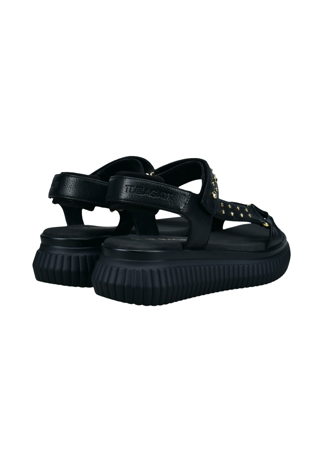 Bagatt Platform Sandal - Black/gold 5 Shaws Department Stores