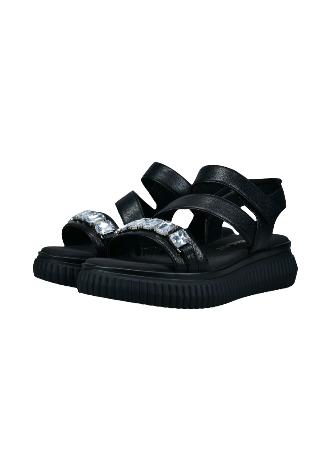 Bagatt Platform Strappy Sandal - Black 4 Shaws Department Stores