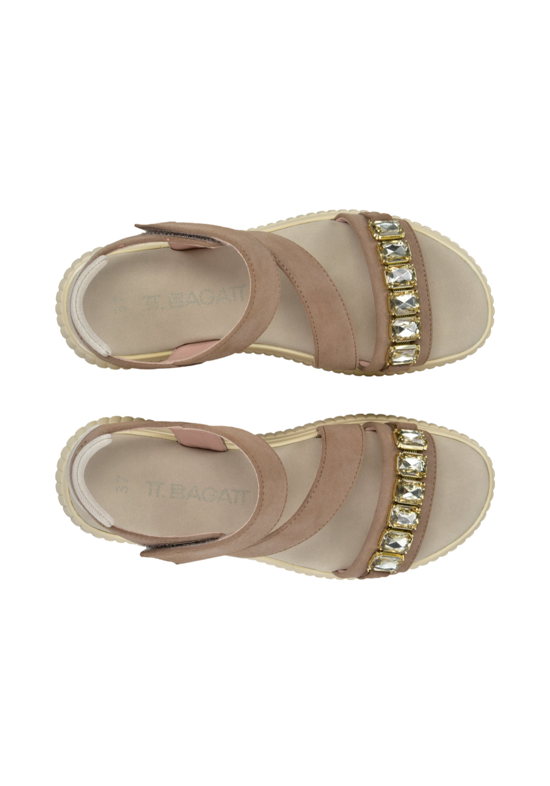 Bagatt Platform Strappy Sandal - Sand 6 Shaws Department Stores