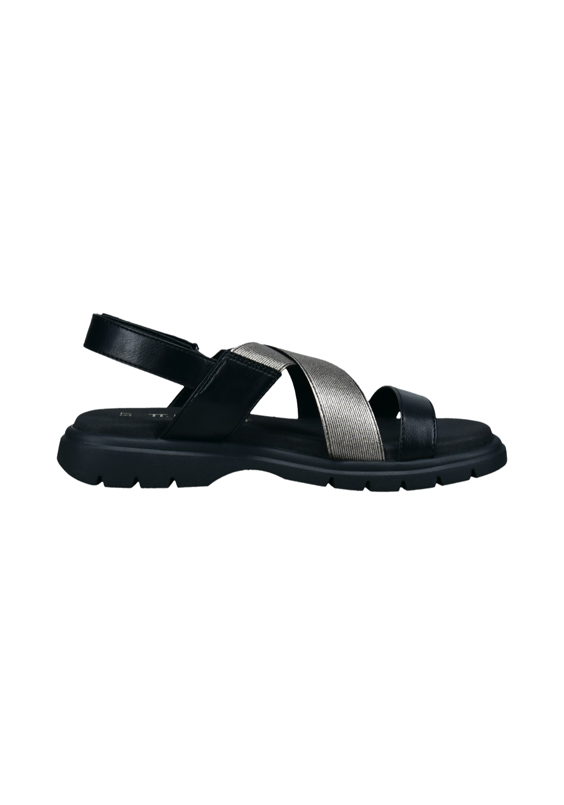 Bagatt Flat Strappy Sandal - Beige/metallic 2 Shaws Department Stores
