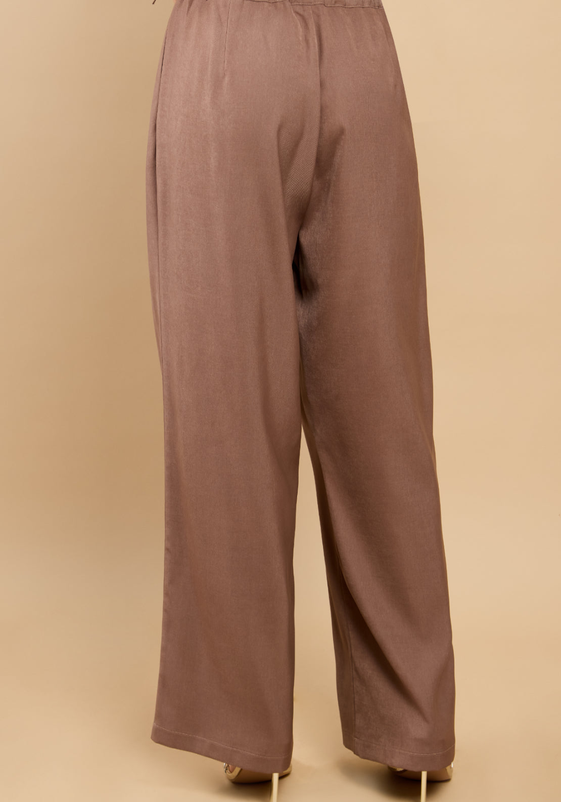 Rosia Wide Leg Trousers - Beige