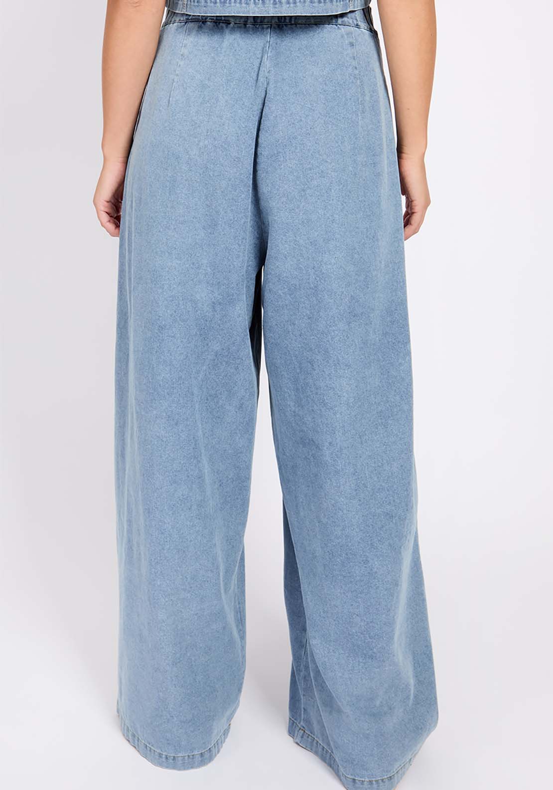 Little Mistress Blue Wide Leg Jeans - Blue 2 Shaws Department Stores