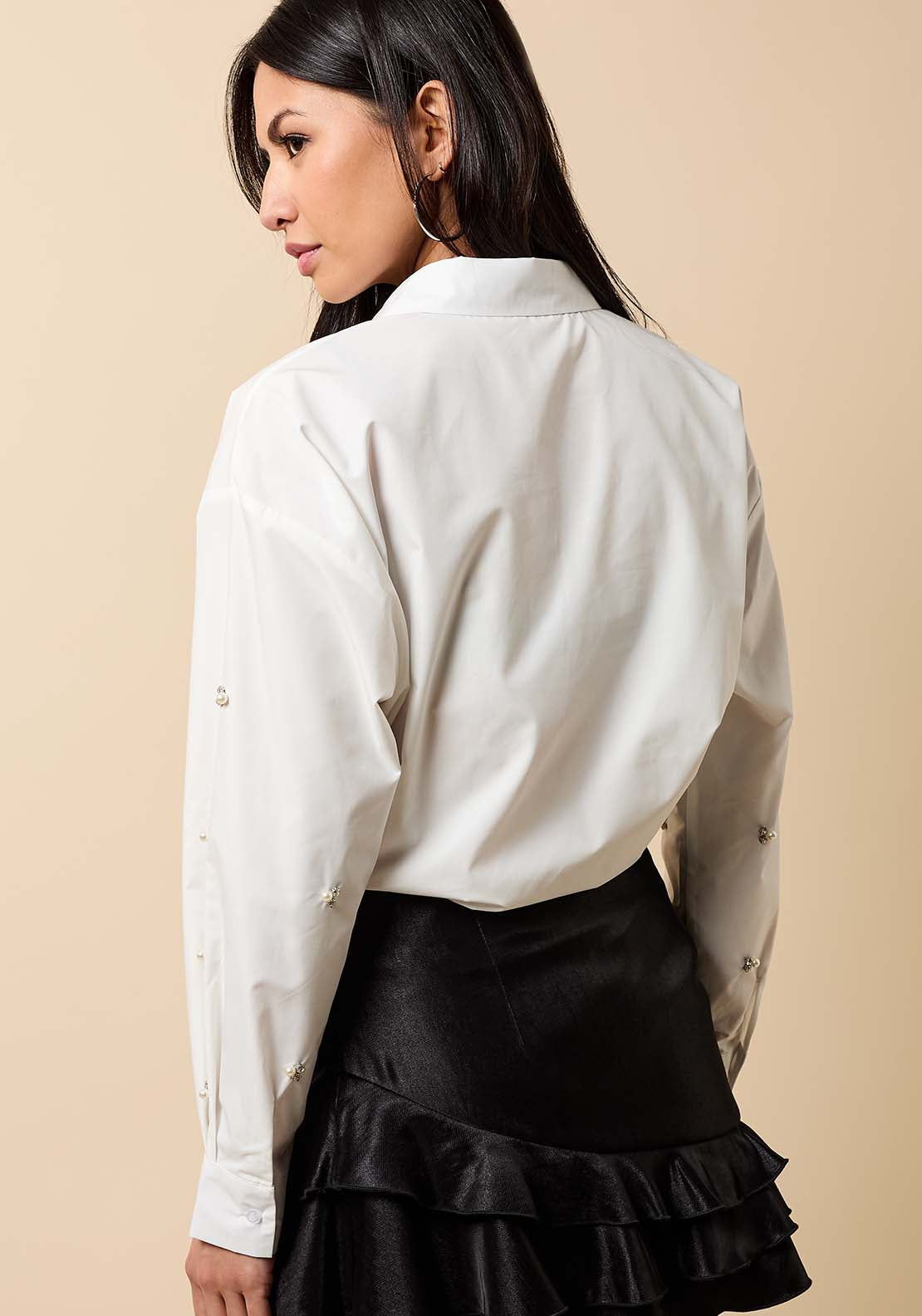 Embellished Shirt - White