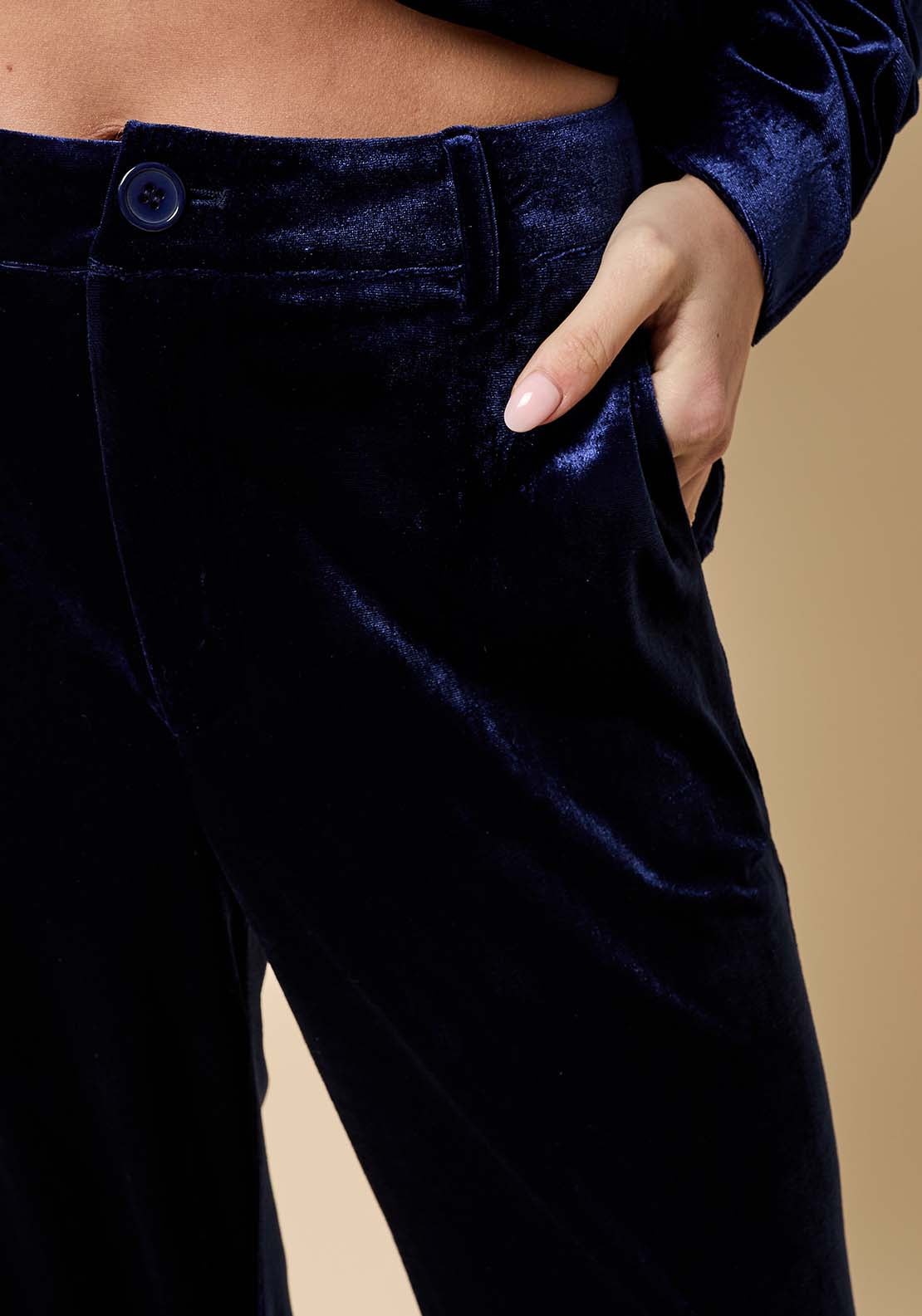 Velvet Trousers - Blue