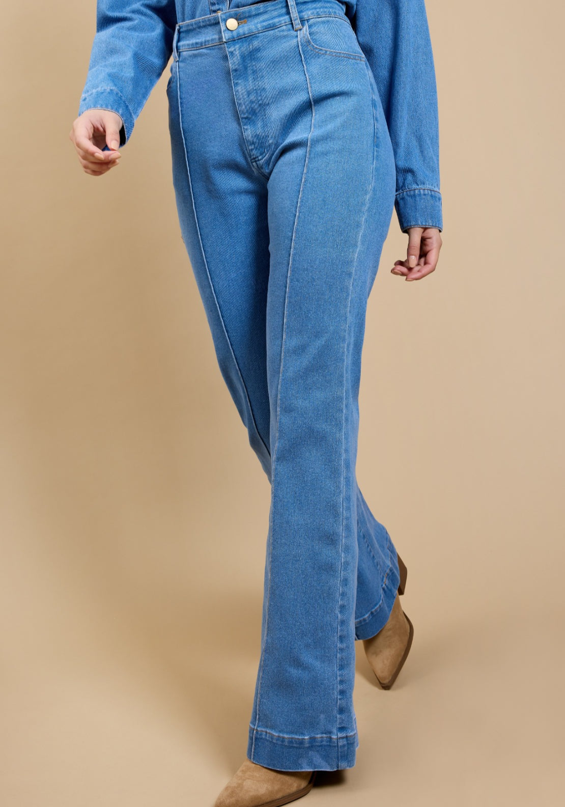 Magda Wide Leg Jeans - Denim