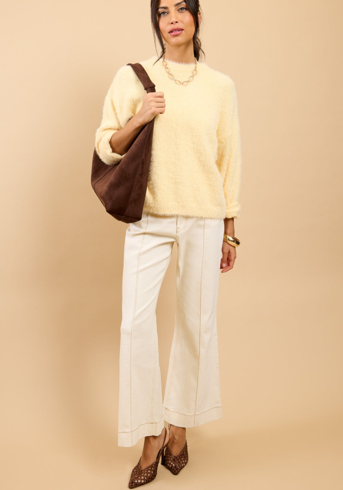 Ophelia Soft Knit Jumper - Lemon
