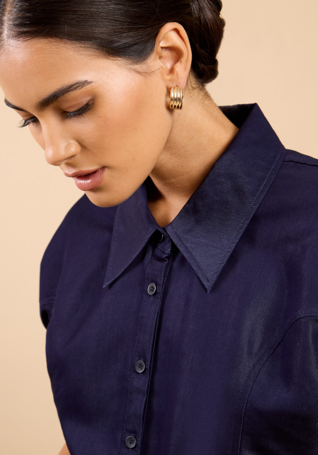 Cristalle Indigo Top - Denim