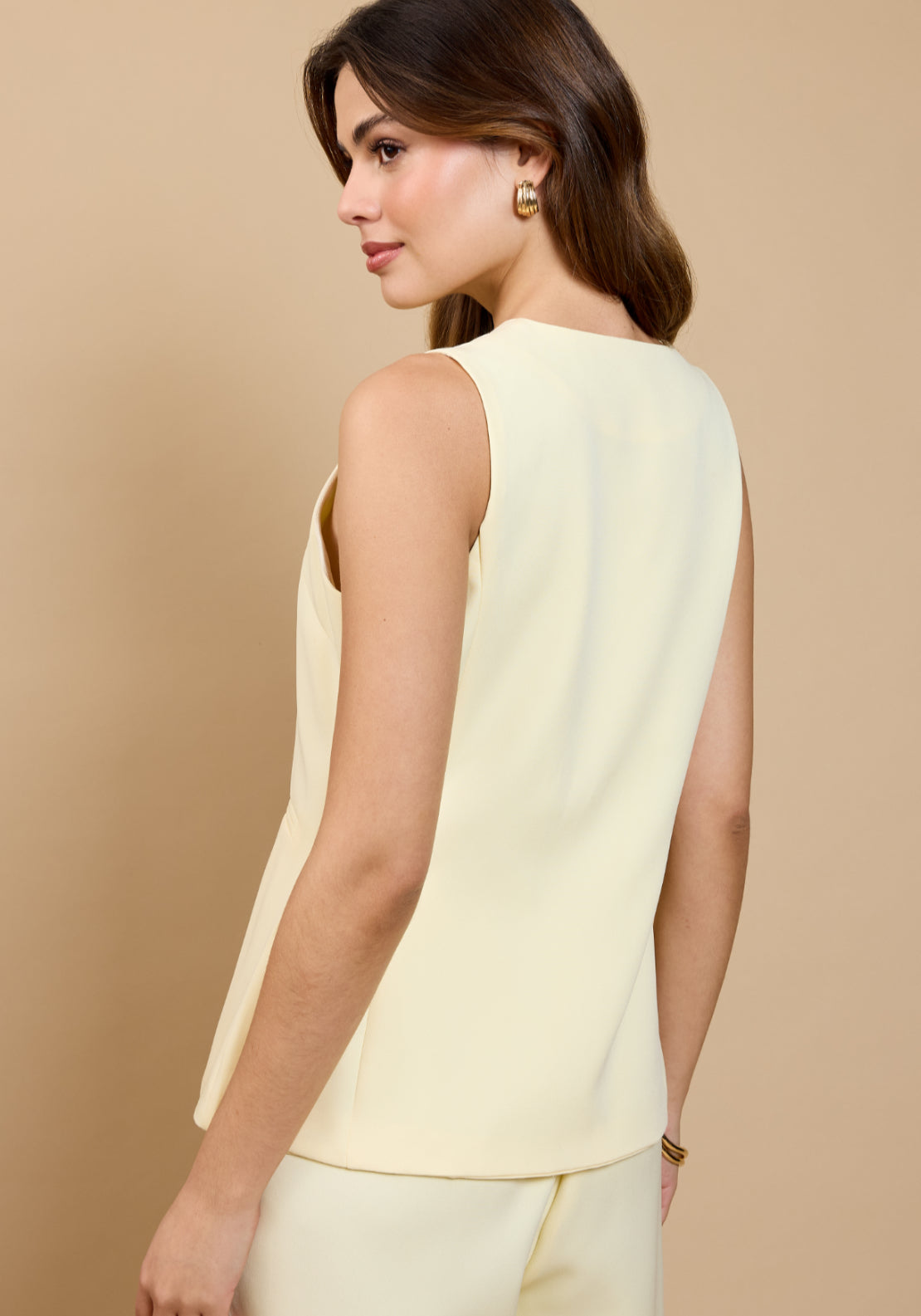 Anise Scallop Waistcoat - Lemon