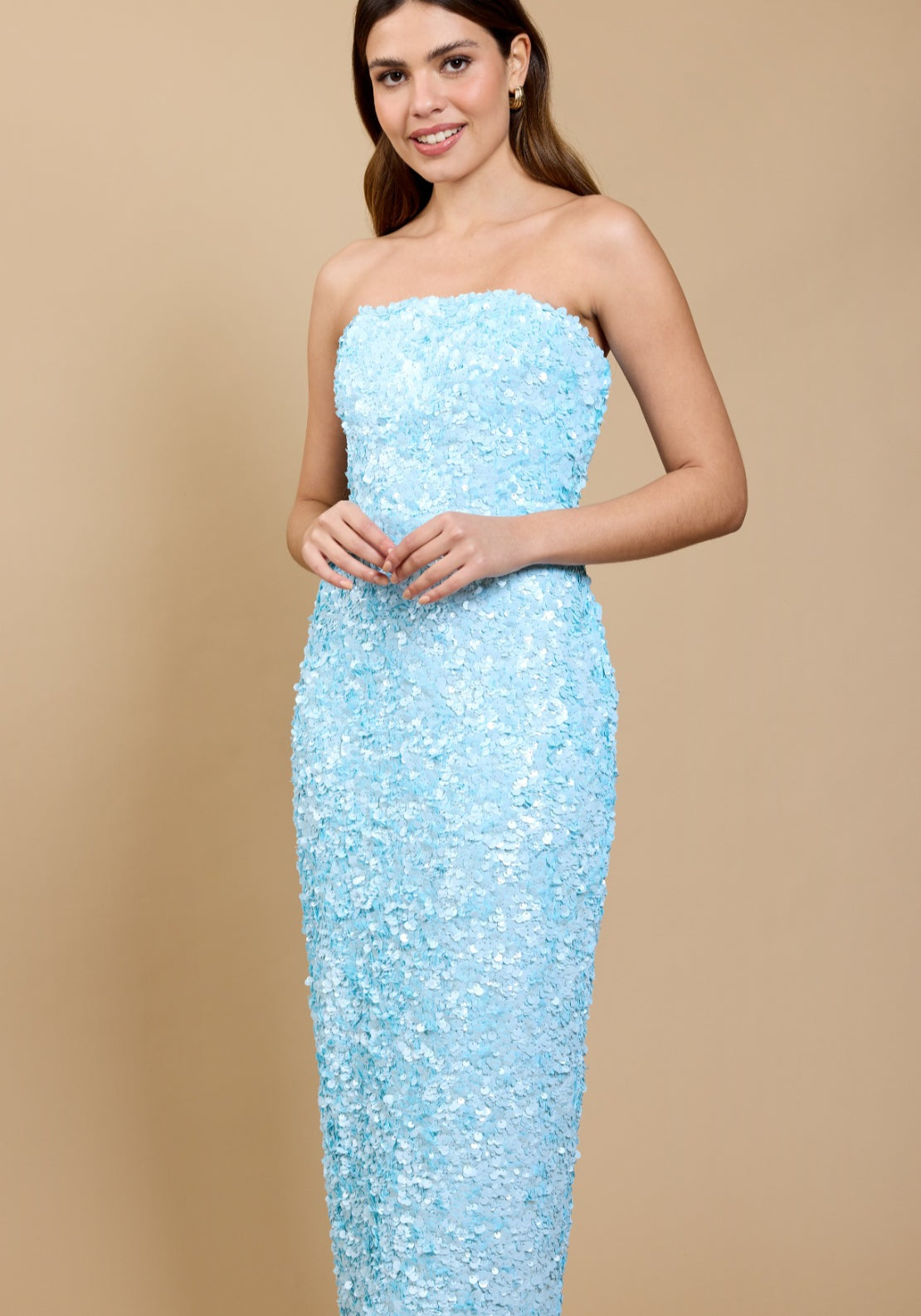 Claré Sequin Dress - Blue