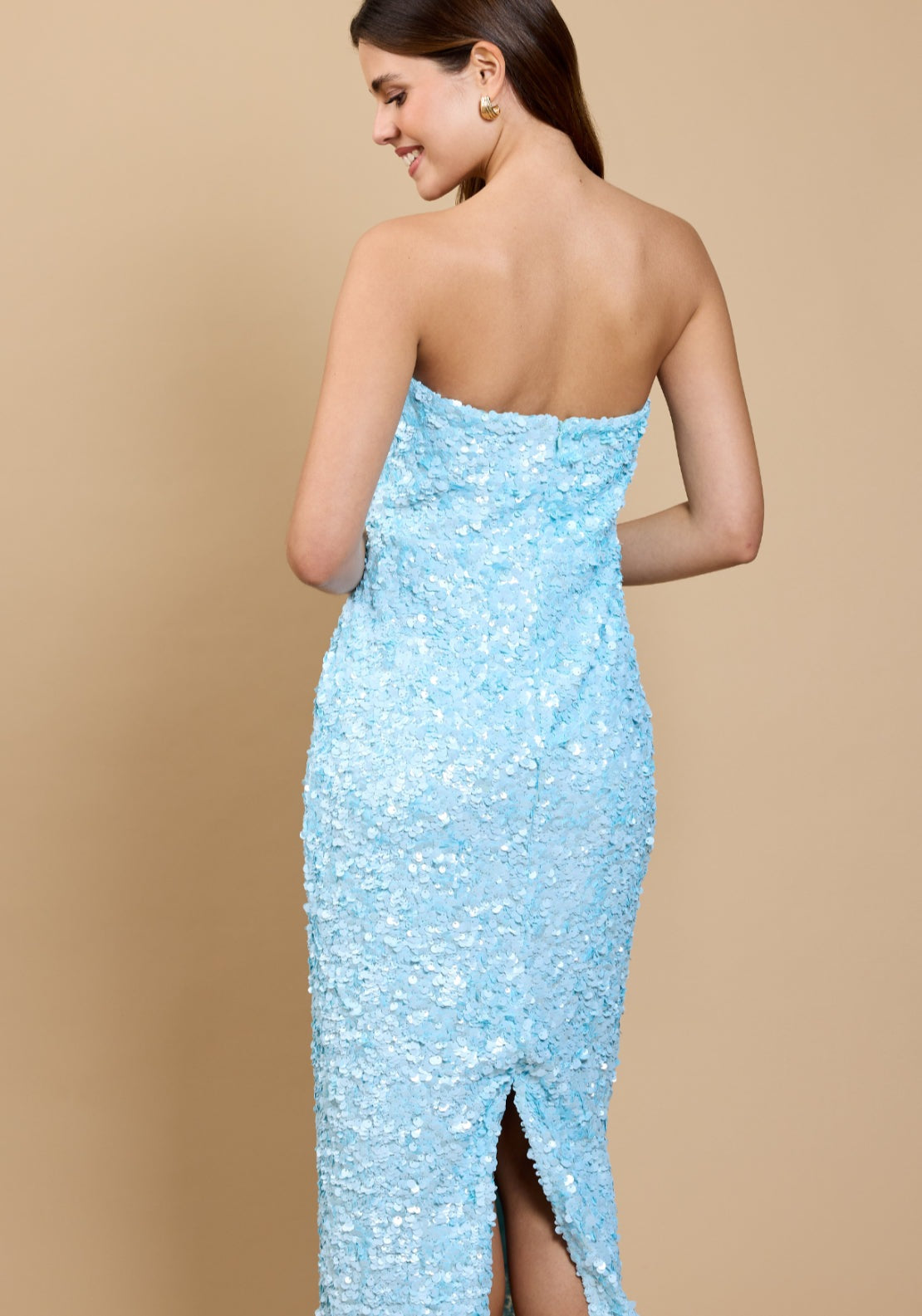 Claré Sequin Dress - Blue