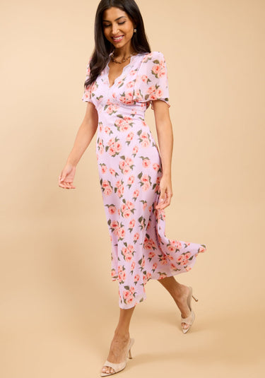 Naya Floral Print Dress - Pink