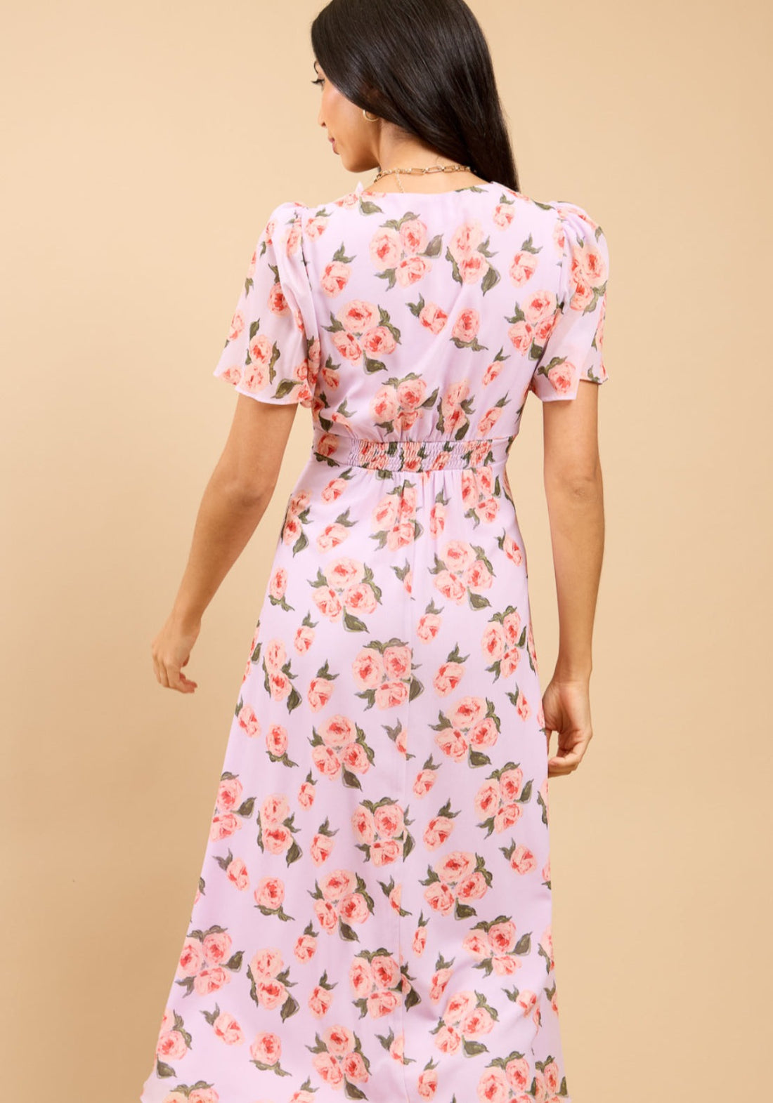 Naya Floral Print Dress - Pink