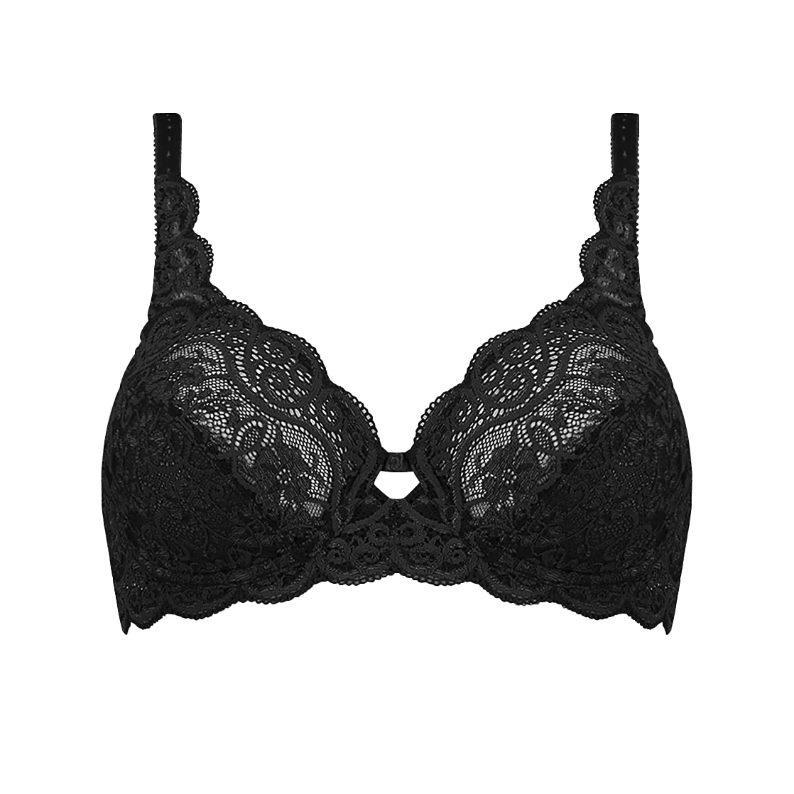 Triumph Amourette 300 Wired lacy bra - Black 1 Shaws Department Stores