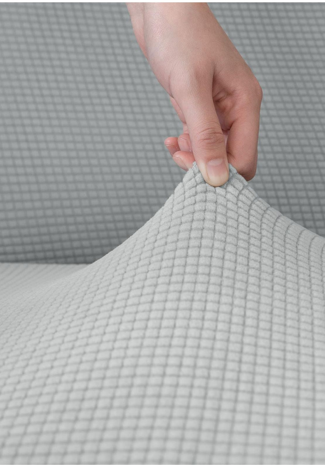 The Home Collection 2 Seater Delby Sofa Cover - Grey 2 Shaws Department Stores