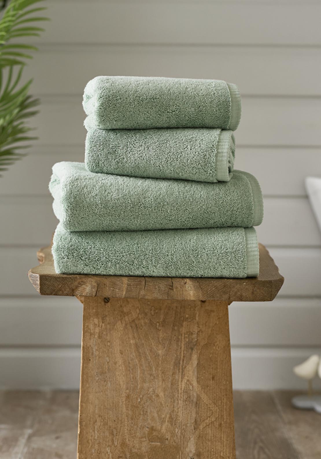 Sanremo Hand Towel Combed Cotton 700gsm - Green 1 Shaws Department Stores