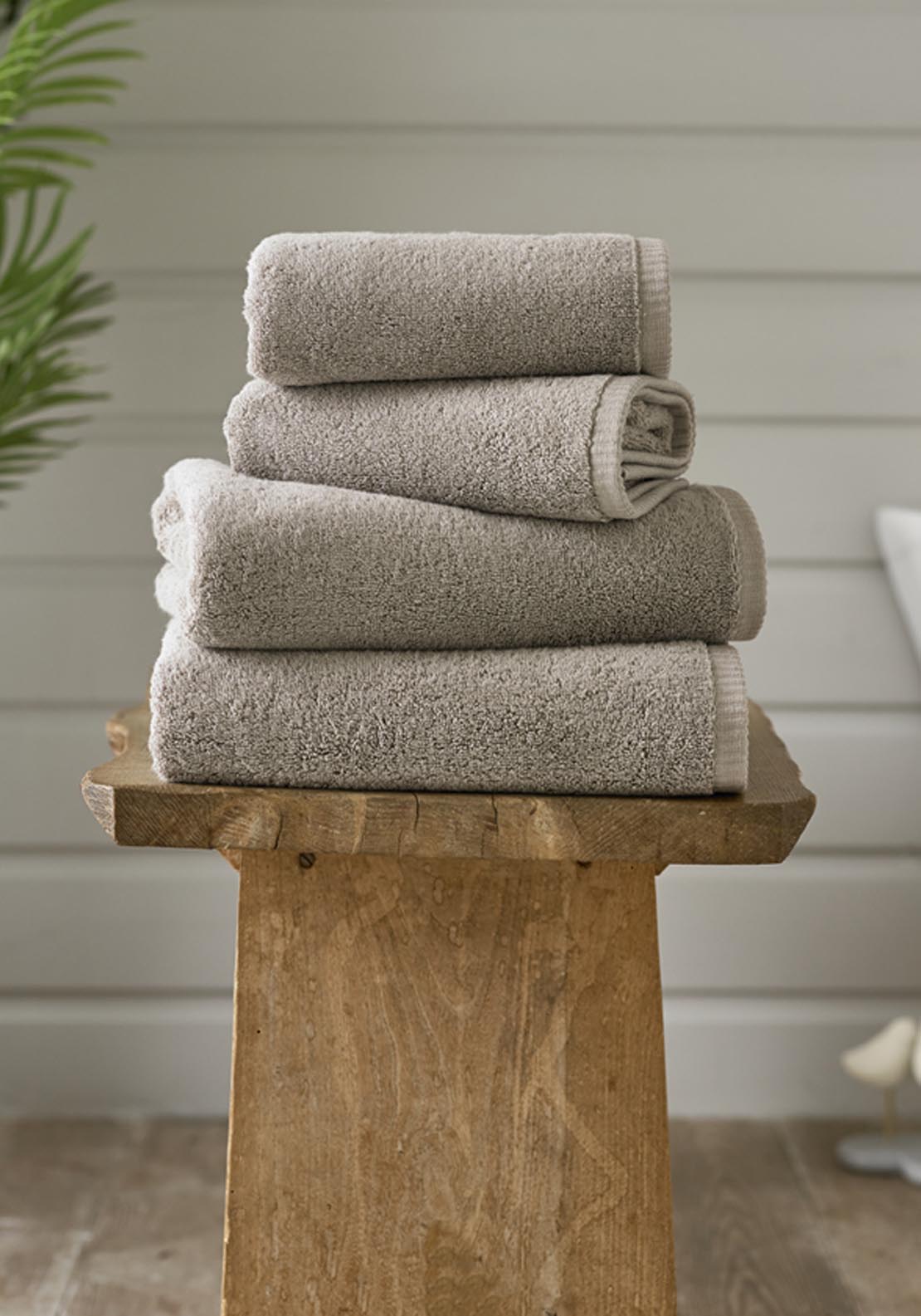 Sanremo Face Cloth Combed Cotton 700gsm - Taupe 1 Shaws Department Stores