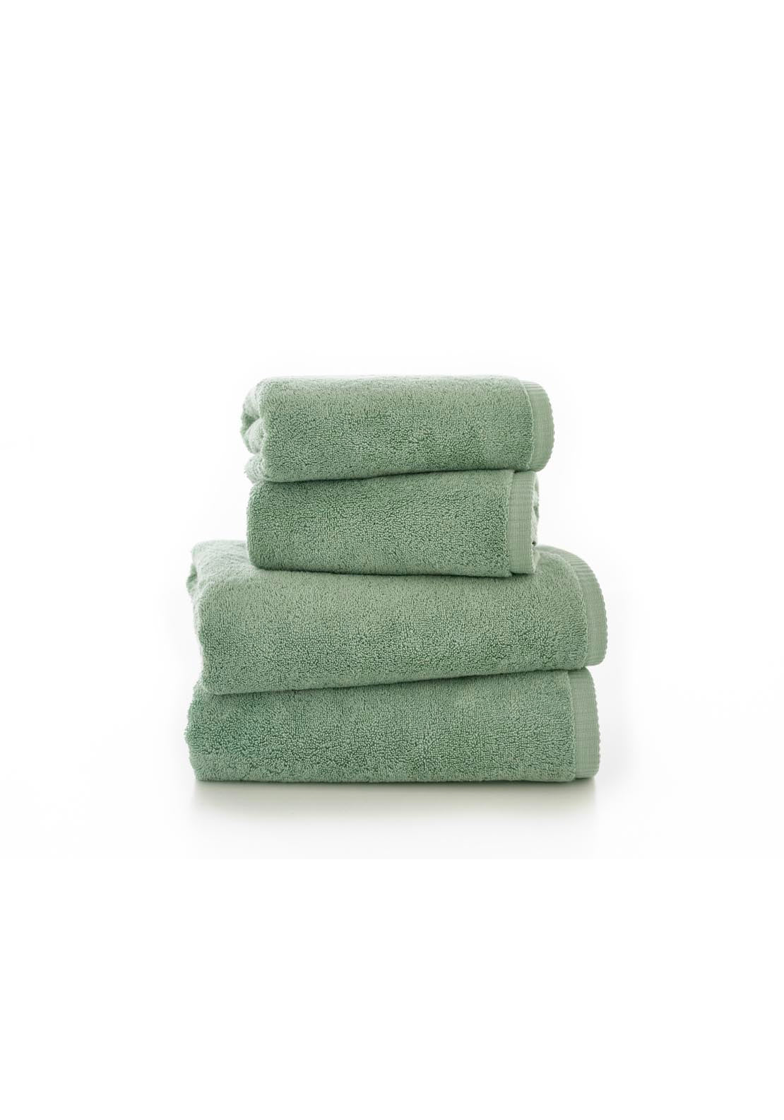 Sanremo Hand Towel Combed Cotton 700gsm - Green 2 Shaws Department Stores