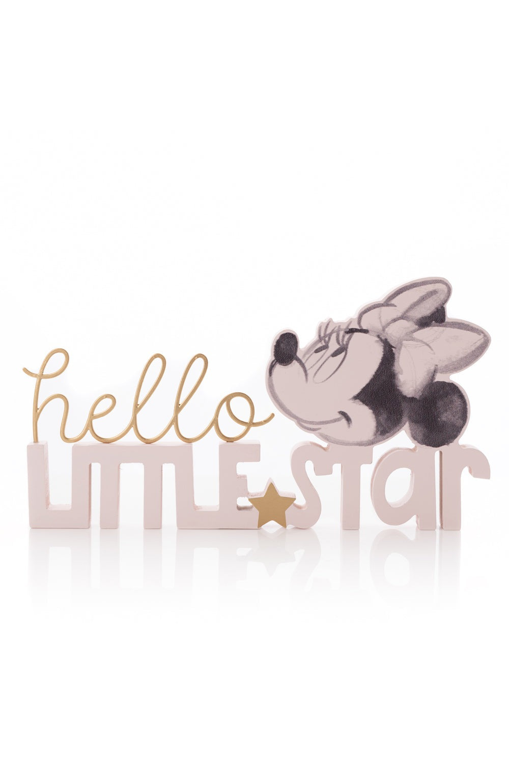 Disney Disney Minnie Hello Little Star Mantel Plaque Pink 1 Shaws Department Stores